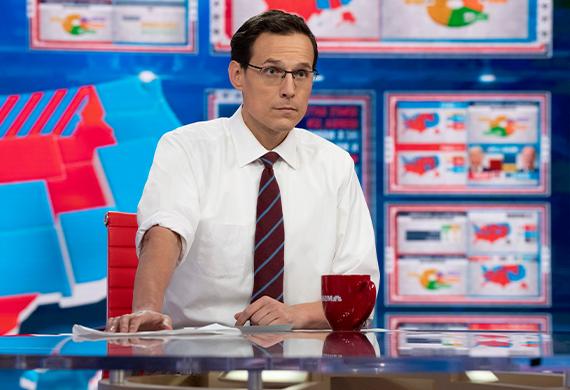 Image of Steve Kornacki on set at NBC.