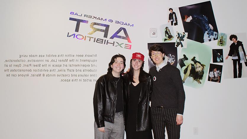 From left to right: Ais, Maddie, Kait at the exhibit.